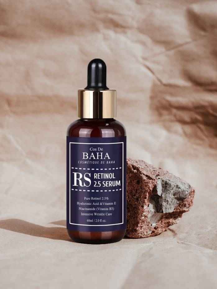 سرم رتینول خالص 2.5٪ کاز دی باها 60میل Cos de baha Retinol 2.5% Facial Serum 60ml