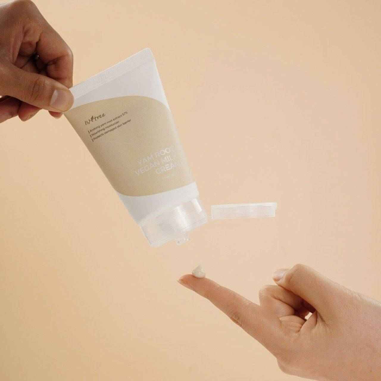 کرم مرطوب کننده یام روت ایزنتری 80میل Isntree Yam Root Vegan Milk  Cream 80 ml